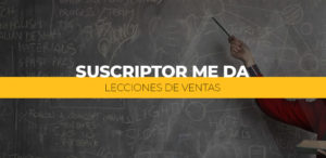 Suscriptor me da lecciones de ventas